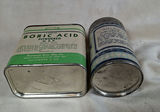 Vintage Boric Acid and Sulphur Metal Tins - thumbnail 4 of 6