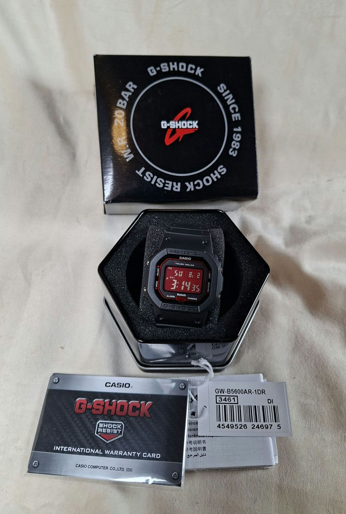 Casio G-Shock GW-B5600AR-1DR Digital Watch with Box and Warranty Card - image 1 of 9