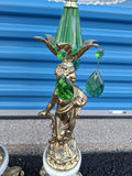 Pair of Ornate Cherub Crystal Compotes, Ashtrays - thumbnail 3 of 9