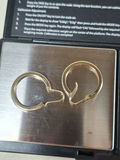 14K GOLD EARRINGS, 2.63 GRAMS, STAMPED K14 - thumbnail 4 of 4