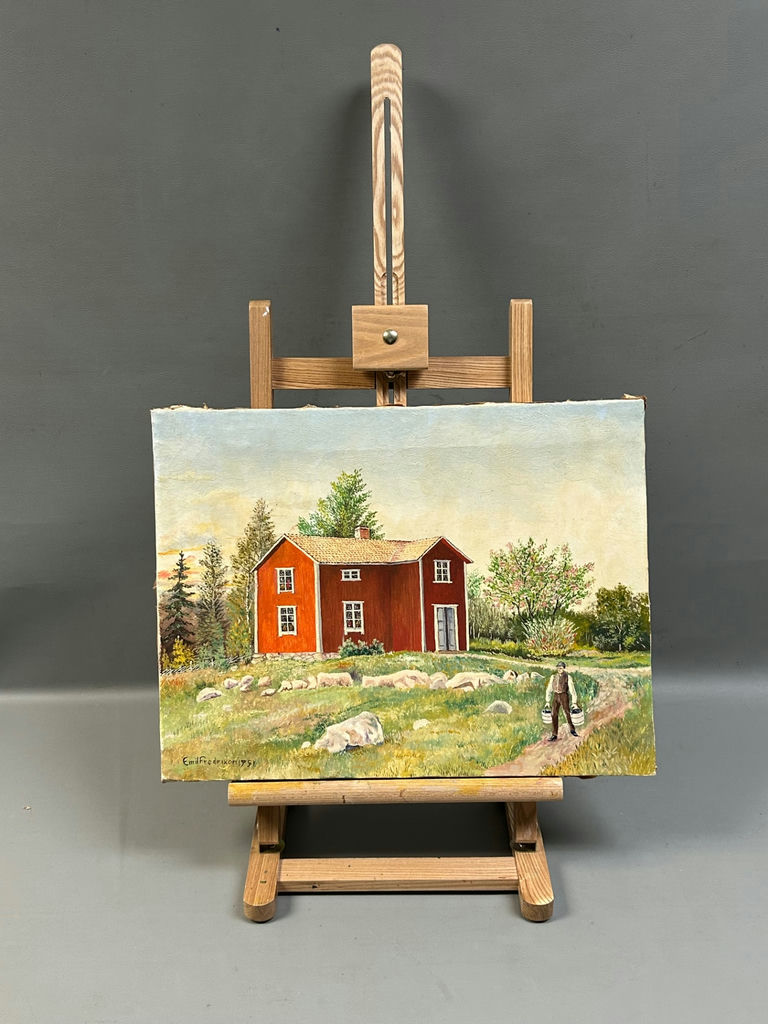 Landscape Oil Painting Easel Included - image 1 of 6