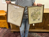Old Colored Maps, Europe-Russia and Bedford Mass  - thumbnail 2 of 6