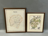 Old Colored Maps, Europe-Russia and Bedford Mass - thumbnail 1 of 6