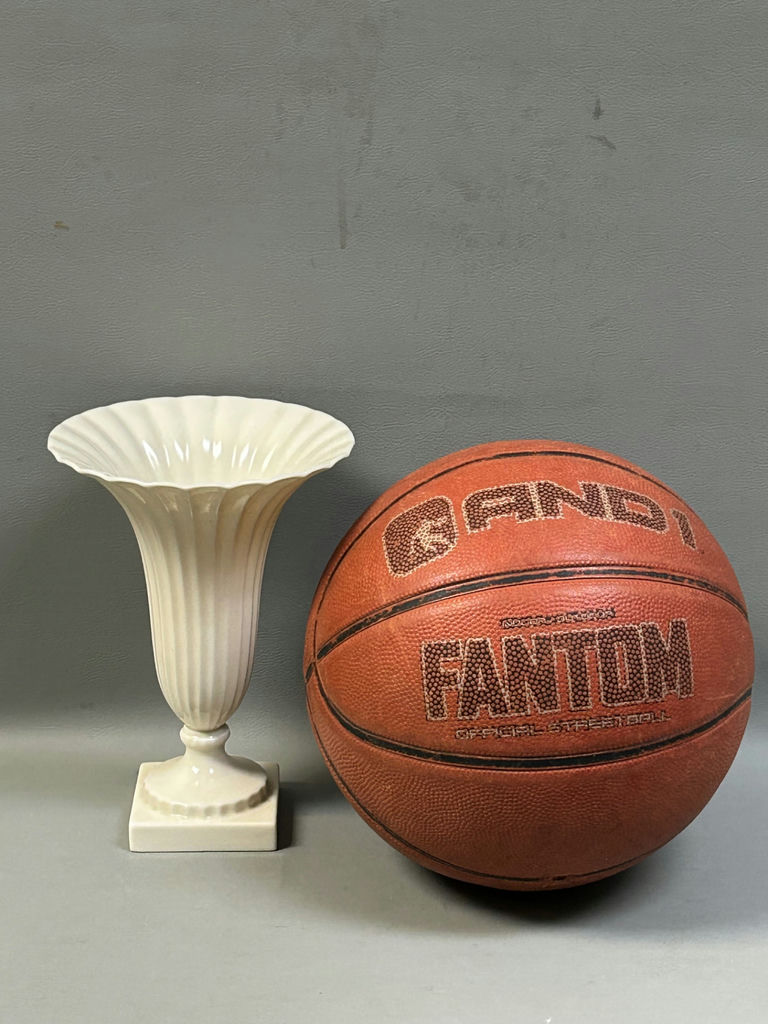 Antique Lenox Green Mark Fluted Vase - image 3 of 7
