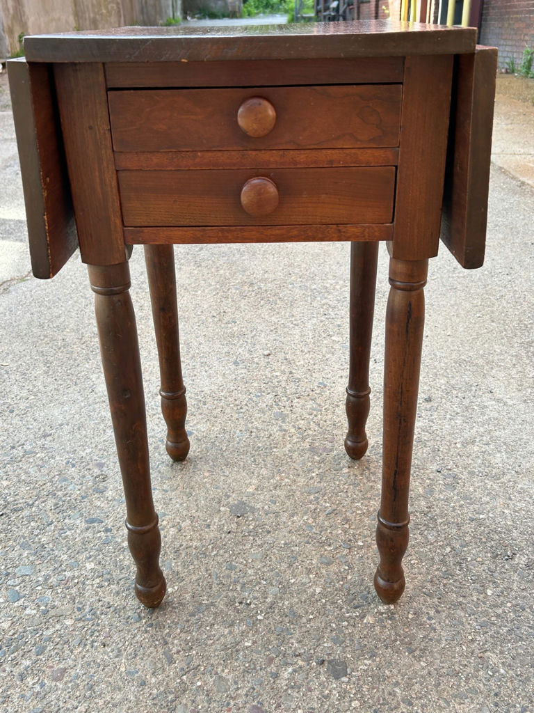 Drop Leaf One Drawer Table  - image 7 of 7