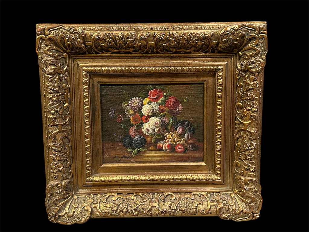 Signed Still Life Floral Painting  - image 1 of 5