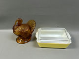 Amber Glass and Pyrex - thumbnail 1 of 7