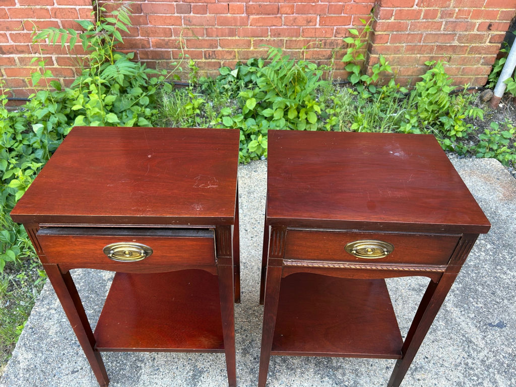 Dixie Furniture One Drawer Nightstands 1960s - image 2 of 7