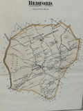 Old Colored Maps, Europe-Russia and Bedford Mass - thumbnail 4 of 6