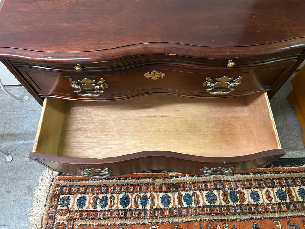 Bassett Furniture Serpentine Chest of Drawers - image 3 of 10