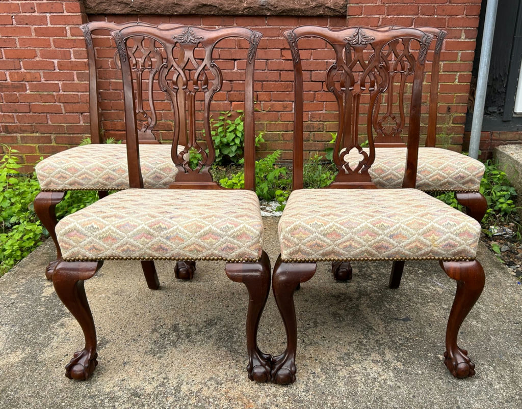 Antique Ball & Claw Feet Dining Chairs  - image 1 of 6