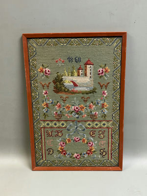 Antique Needlepoint - Image 1 of 5
