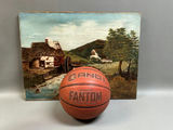 Signed Landscape Waterwheel Oil Painting - thumbnail 2 of 5