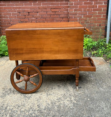 Vintage Dropleaf Serving Cart - Image 1 of 7