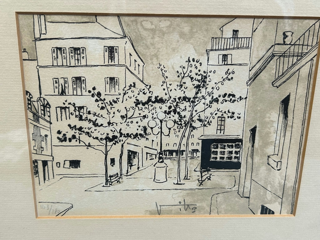 Signed Watercolor Pen & Ink Art - image 2 of 6