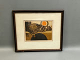 Signed John Coughlin Racoon Etching - thumbnail 1 of 6