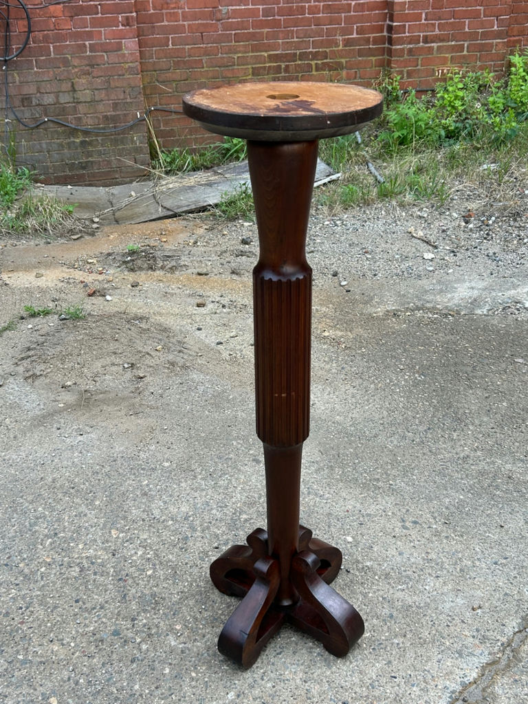 Victorian Mahogany Pedestal Plant Stand - image 5 of 5