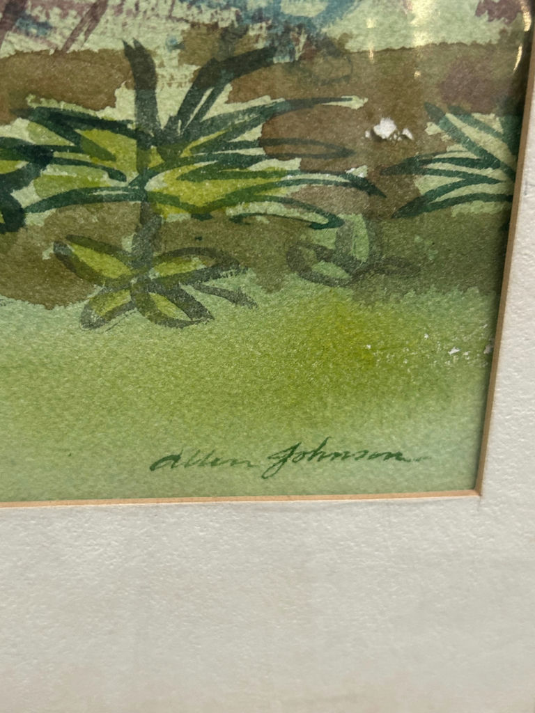 Signed Watercolor Pen & Ink Art  - image 5 of 6
