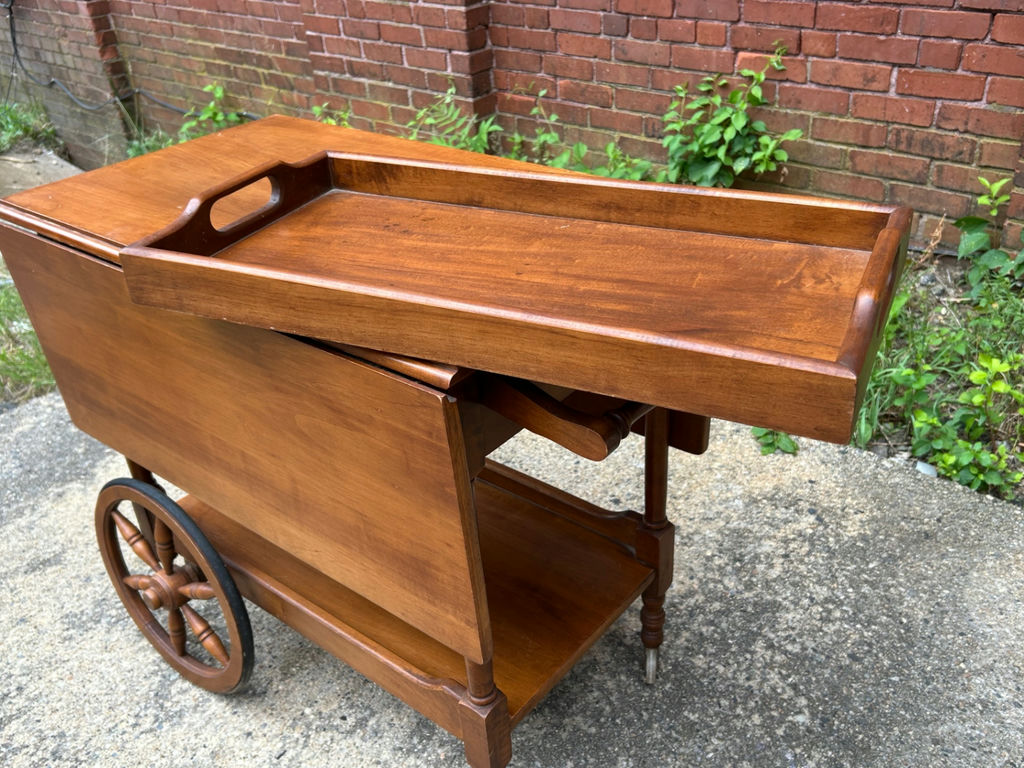 Vintage Dropleaf Serving Cart - image 4 of 7