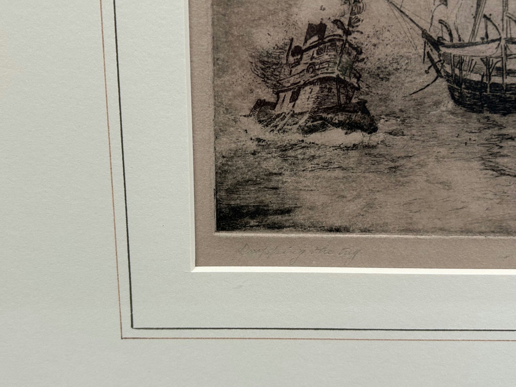 Signed Nautical Etching - image 5 of 8