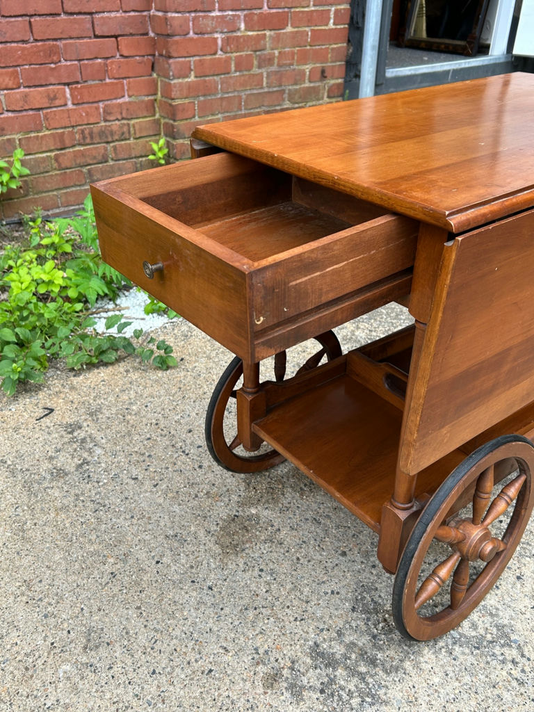 Vintage Dropleaf Serving Cart - image 3 of 7