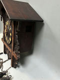 1900s German Railroad Inlaid Cuckoo Clock - thumbnail 7 of 9