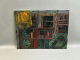 Abstract Living Room Scene Oil Painting - thumbnail 1 of 4
