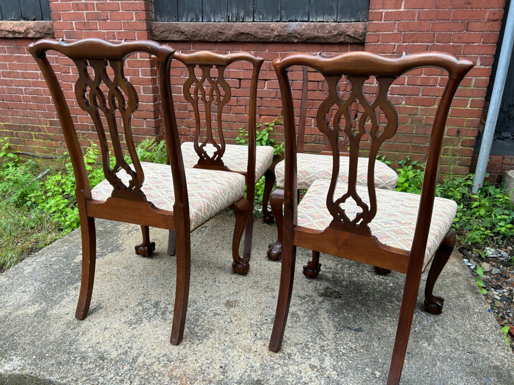 Antique Ball & Claw Feet Dining Chairs  - image 5 of 6
