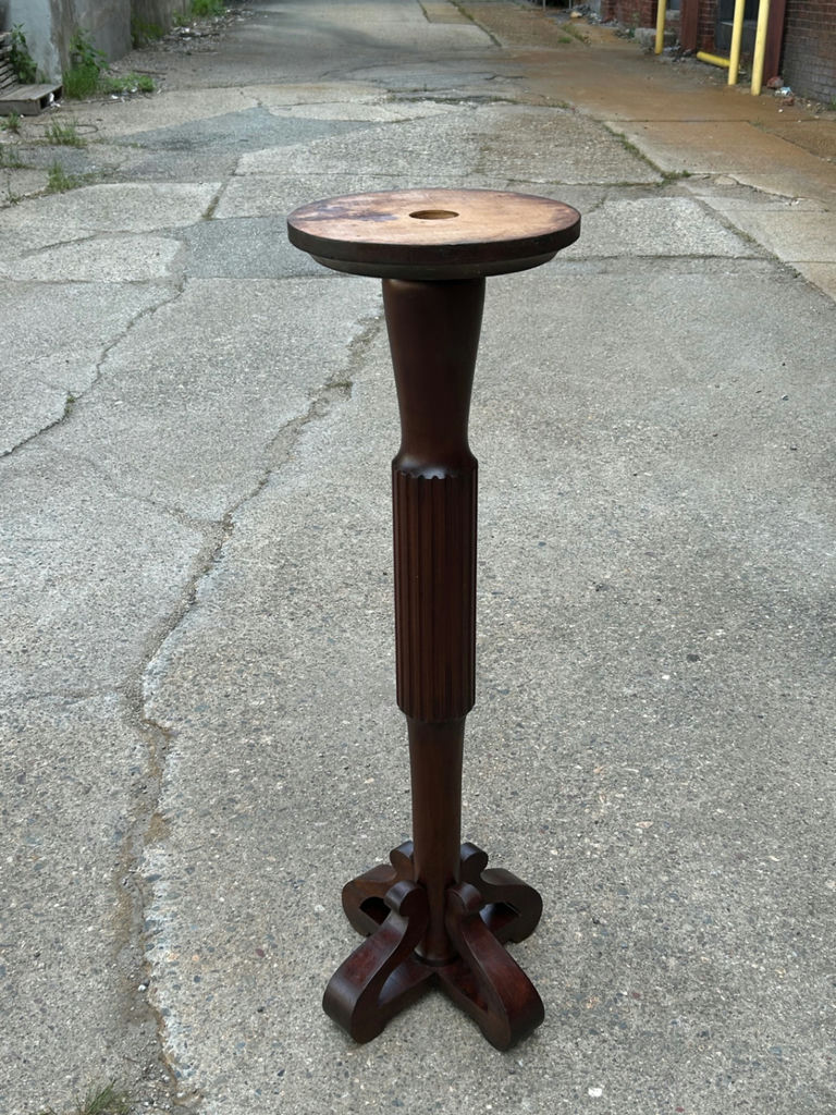 Victorian Mahogany Pedestal Plant Stand - image 1 of 5