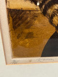 Signed John Coughlin Racoon Etching  - thumbnail 2 of 6