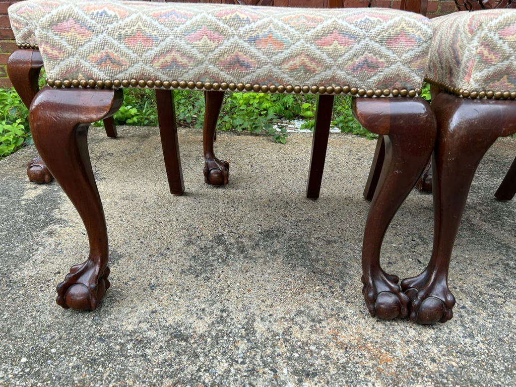 Antique Ball & Claw Feet Dining Chairs - image 3 of 6