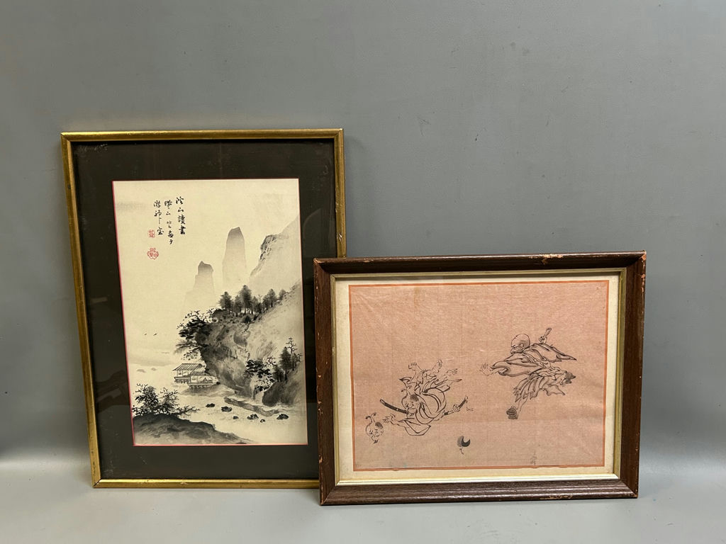 Two Pieces of Asian Artwork - image 1 of 8