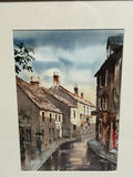 Signed Street scene Watercolor Painting. - thumbnail 2 of 5