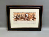 Signed Landscape Watercolor Painting - thumbnail 1 of 5