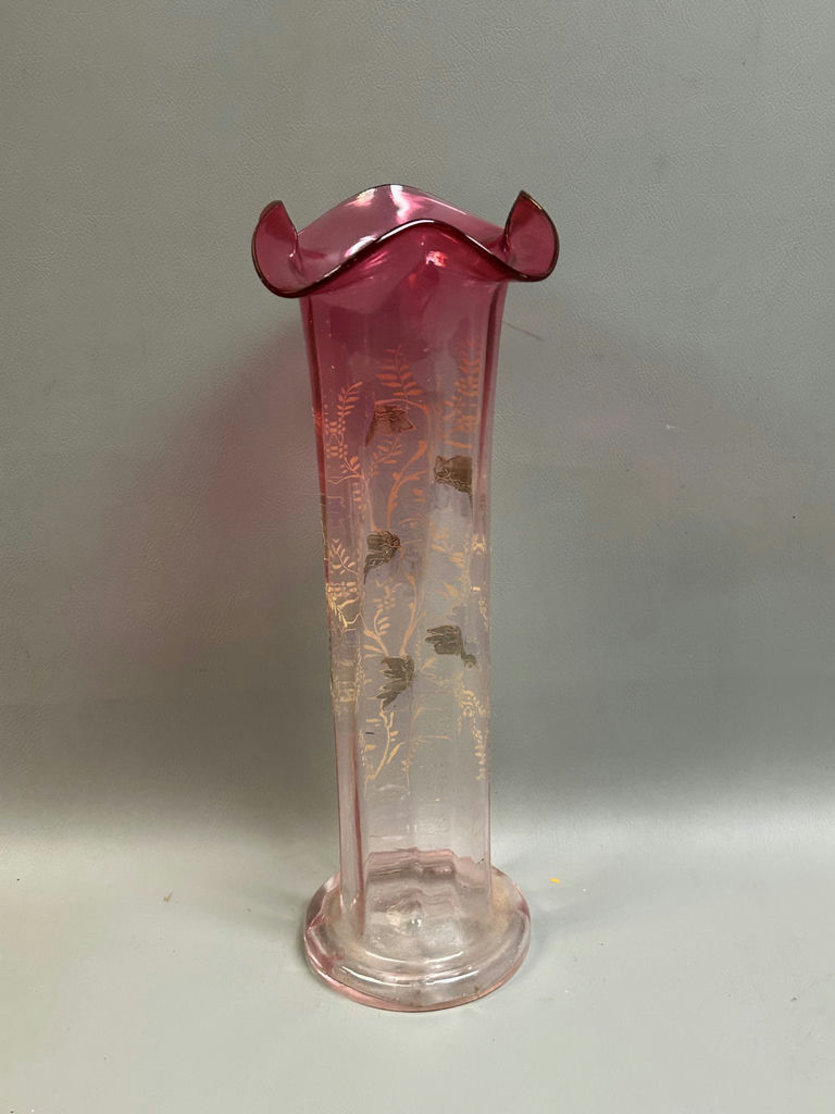 Victorian Moser hand-blown art glass vase.  - image 3 of 6