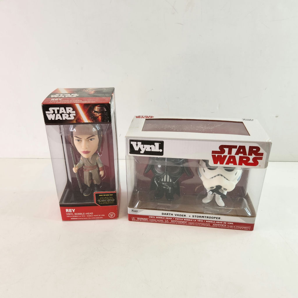 Funko Star Wars Vinyl Bobblehead Figures Rey Darth Vader Stormtrooper - image 1 of 3