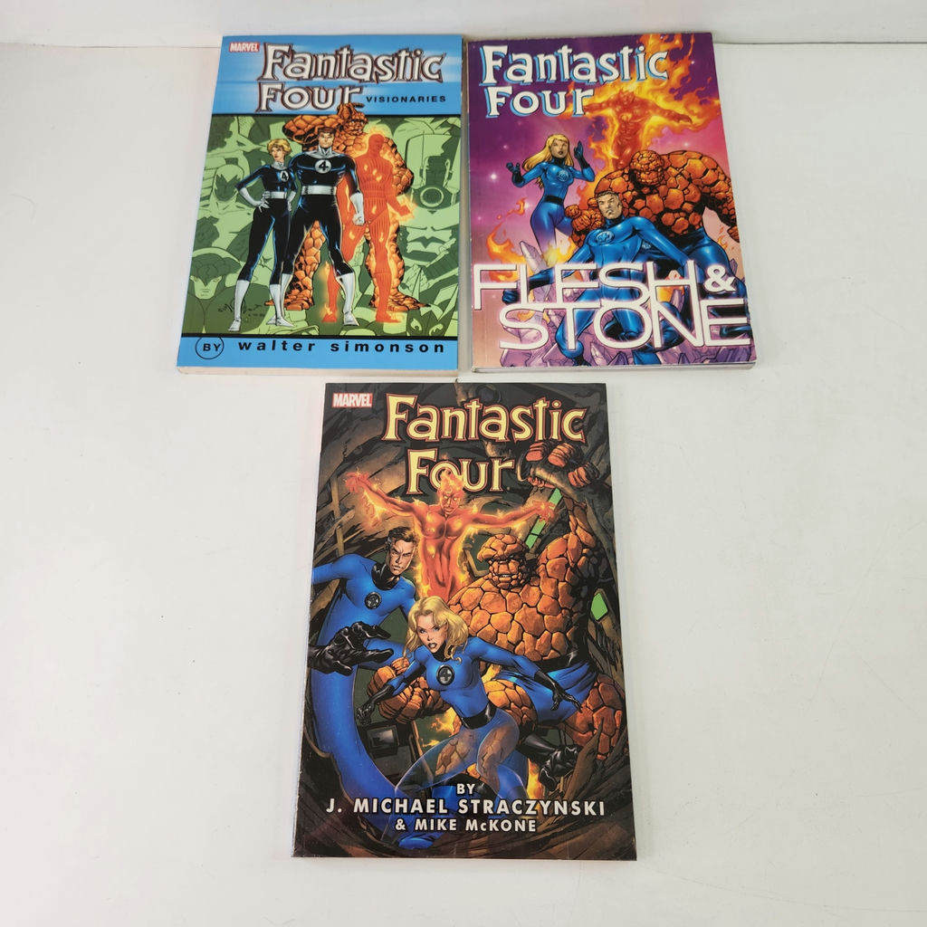 Marvel Comics Fantastic Four, F.F Visionaries, F.F Flesh and Stone TPB Comics - image 1 of 4