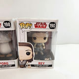 Star Wars Luke Skywalker Porg Rey Funko Pops - thumbnail 3 of 5