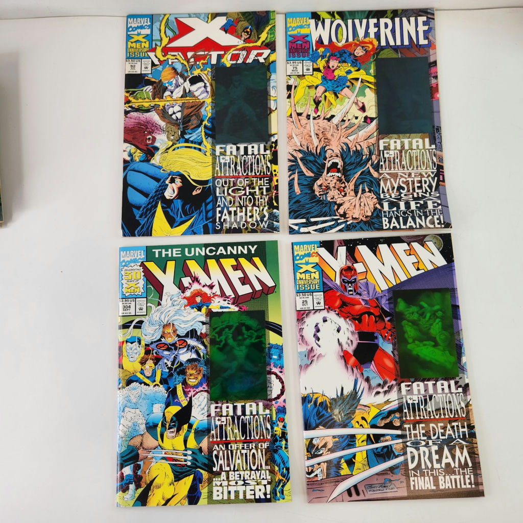 Marvel X-Men Anniversary Issues #25, UXM #304, Wolverine #75, X Factor #92 - image 1 of 4