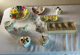 Assorted Decorative Ceramic and Glass Home Decor Items - thumbnail 1 of 13