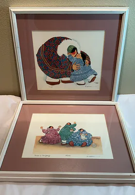 Two Framed and Signed Alaskan Artist, Barbara Lavallee Prints - Image 1 of 8