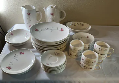 Franciscan Earthenware Duet Floral Dinnerware Set - Image 1 of 16
