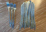 Rogers Marie Rose Pattern Silver Plate Flatware - Service For 13 and Serving Utensils - thumbnail 7 of 8