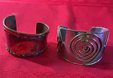 Copper-Tone Jewelry Lot with Bracelets and Necklace - thumbnail 5 of 10