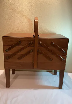 Norwegian Strommen Bruk Hamar Sewing Cabinet - Image 1 of 10