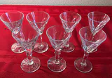 7 Waterford Crystal Cordial Glassware - thumbnail 2 of 4