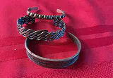 Copper-Tone Jewelry Lot with Bracelets and Necklace - thumbnail 10 of 10