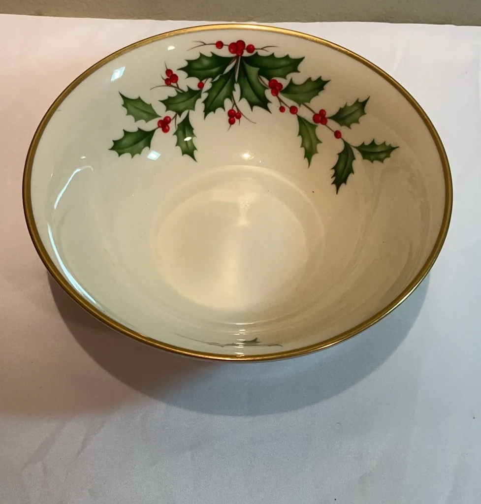 Fostoria Wineglasses, Christmas Dishes And Linens - image 8 of 13