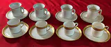 Set of Eight Porcelain Espresso Cups and Saucers, Spode & NCF - thumbnail 1 of 11