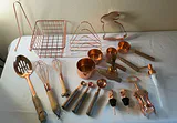 Copper-Tone Kitchen Utensils and Organizers Set - thumbnail 1 of 9